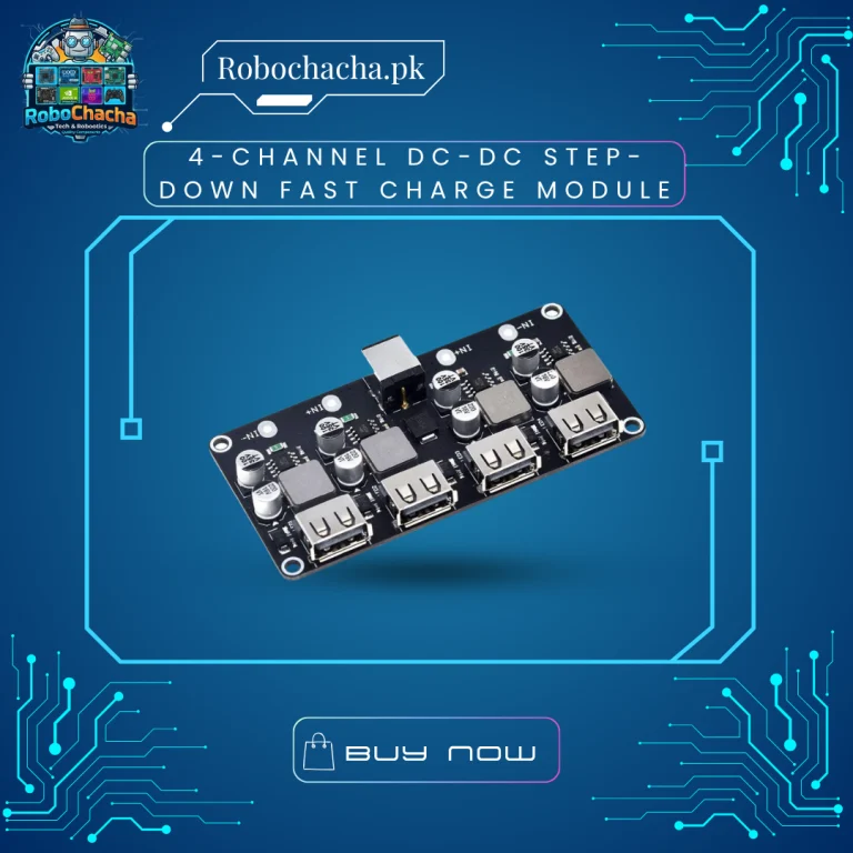 4-Channel DC-DC Step-Down Buck Converter Module Supporting Qualcomm QC2.0 QC3.0 Fast Charge 24W Per Port for Multi-Device Power Stations