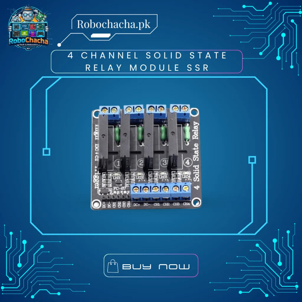 4-Channel 5V Low Level Trigger Solid State Relay SSR Board 240V 2A Multi-Channel AC Controller for Arduino and ESP32 IoT