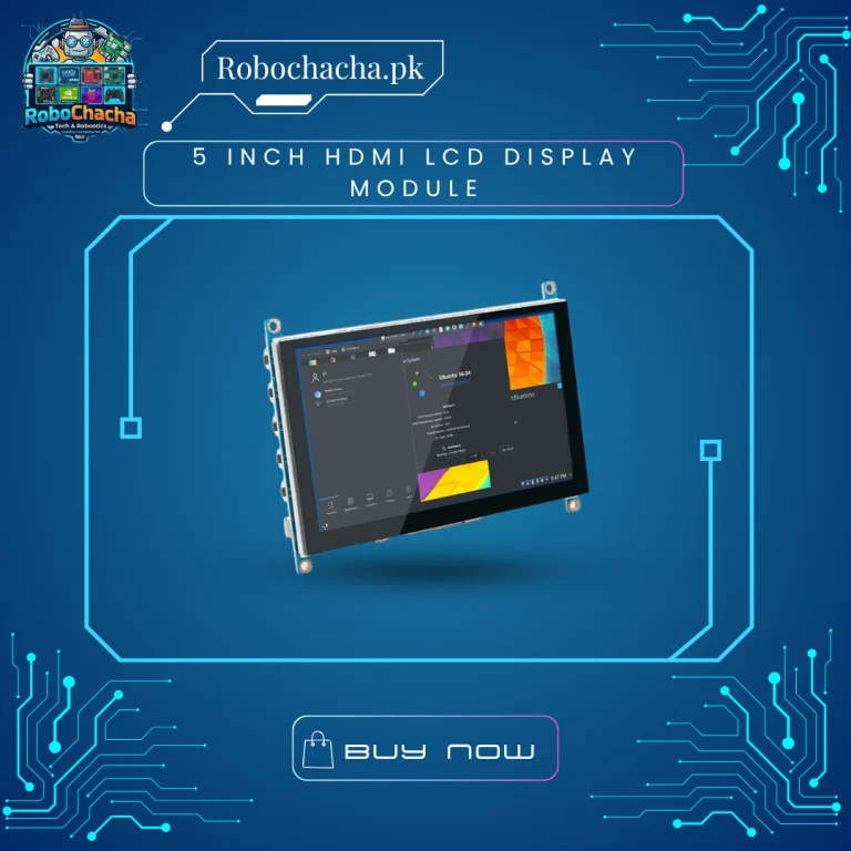 5 Inch 800x480 HDMI LCD Display Module with Capacitive Multi-Touch Screen for Raspberry Pi and Windows Desktop Computers - Robochacha Pakistan