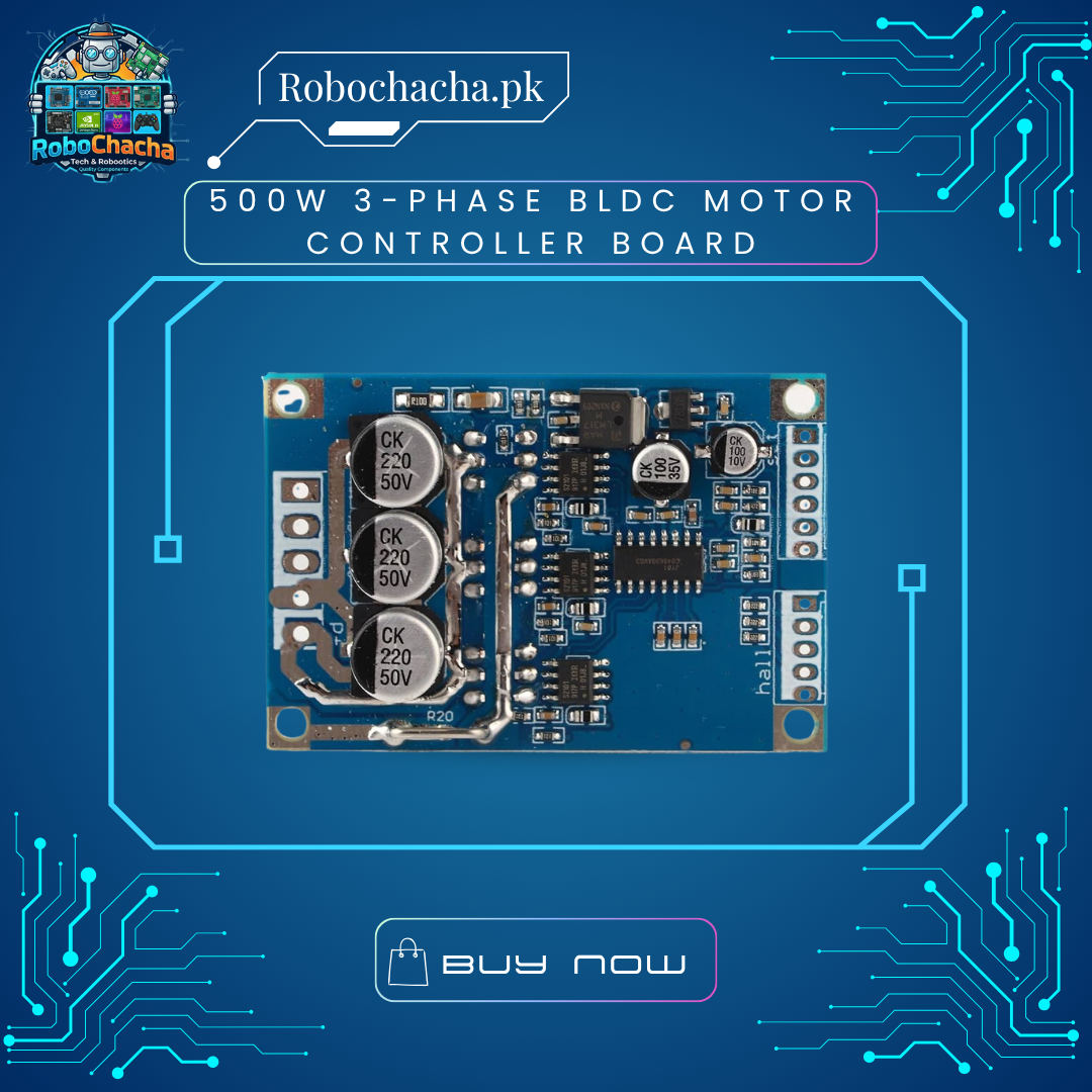 500W 3-Phase BLDC Motor Controller Board – 500W 12V-36V 15A 3-Phase BLDC Brushless DC Motor Speed Controller Driver Board