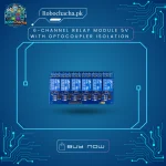 6-Channel 5V Relay Module Board with Optocoupler Isolation for Arduino Home Automation and Robotics