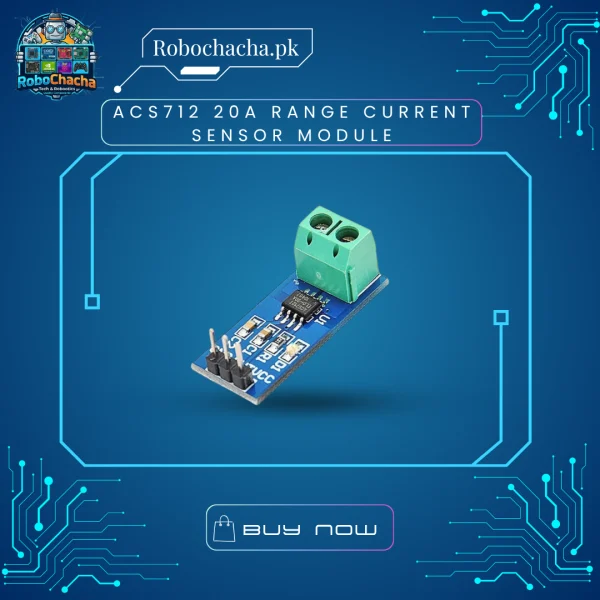 ACS712 20A Range Hall Effect Current Sensor Module for AC and DC Measurement with Arduino