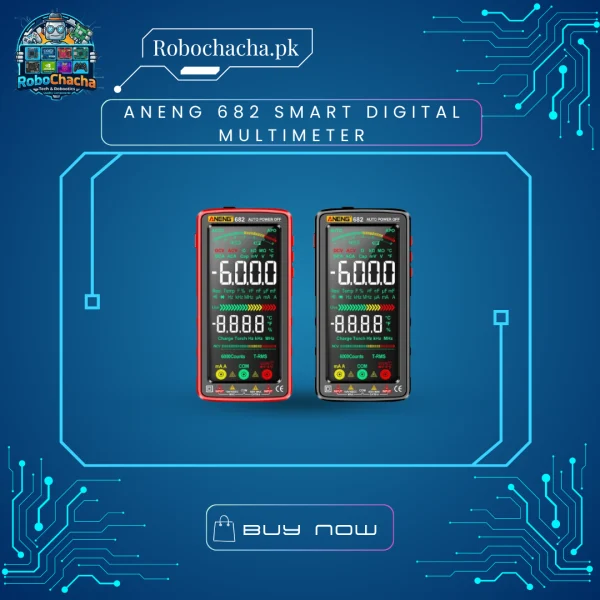 ANENG 682 Smart Digital Multimeter with VA Color Reverse Display and USB-C Charging - High Visibility Tester