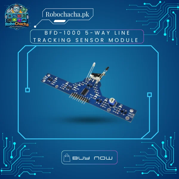 BFD-1000 5-Way Line Tracking Sensor Module BFD-1000 5-Way Line Tracking Sensor Array with Integrated Limit Switch and IR Obstacle Avoidance Module
