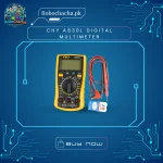 CHY A830L Digital Multimeter with Yellow Protective Case and Backlight for Student Electronics Projects
