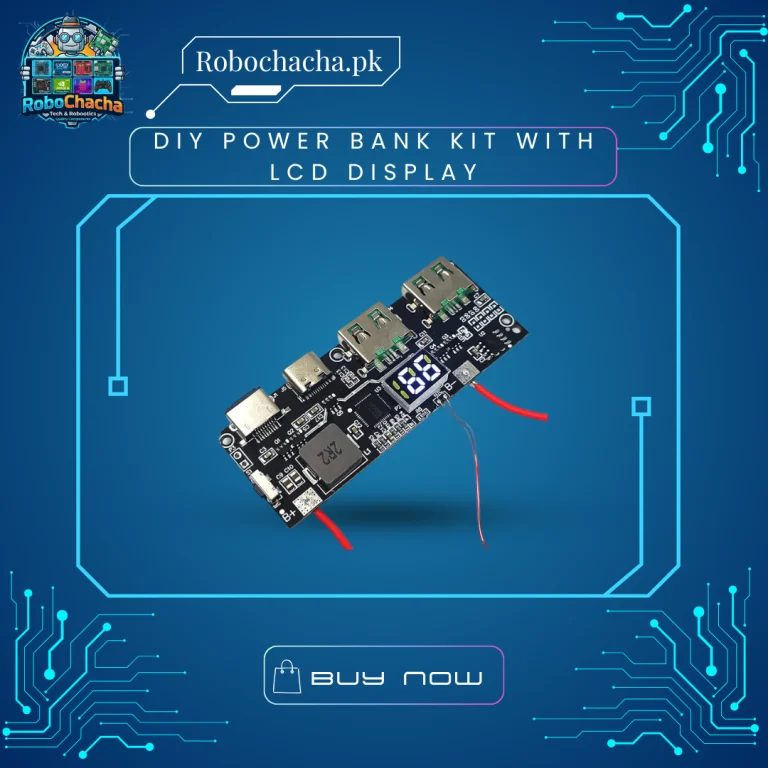 DIY Power Bank Kit Matte Enclosure Case with Intelligent LCD Percentage Display and Dual USB 5V 2A Output Board for 18650 Batteries