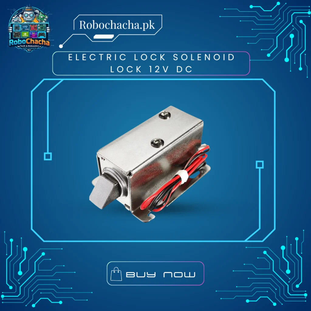 12V DC Electric Solenoid Lock Electronic Cabinet Latch Module for Arduino and Smart Home Automation