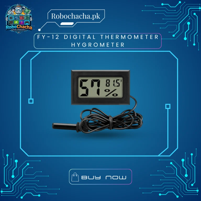 FY-12 Mini Digital LCD Thermometer and Hygrometer Panel Mount Humidity Meter Gauge