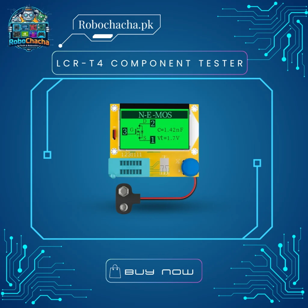 LCR-T4 Graphical Multi-function Component Tester and Transistor ESR Meter for Electronic Workshop and Repair - Robochacha Pakistan