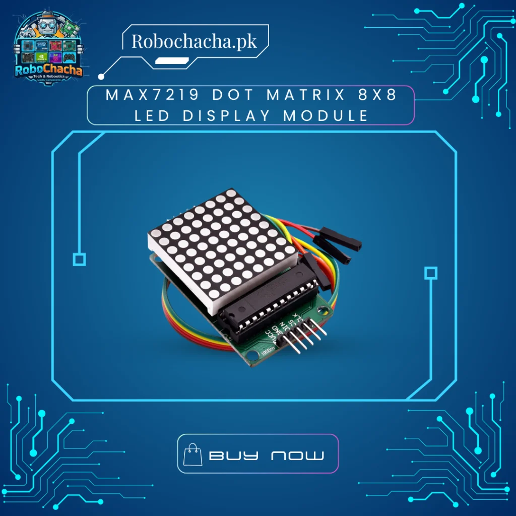 MAX7219 SMD 8x8 Red LED Dot Matrix Display Module with SPI Interface for Arduino and DIY Electronics