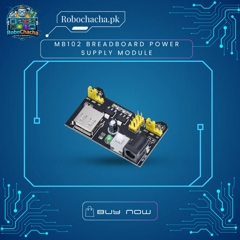 MB102 Breadboard Power Supply Module 3.3V and 5V Dual Channel Voltage Regulator for Arduino Prototyping