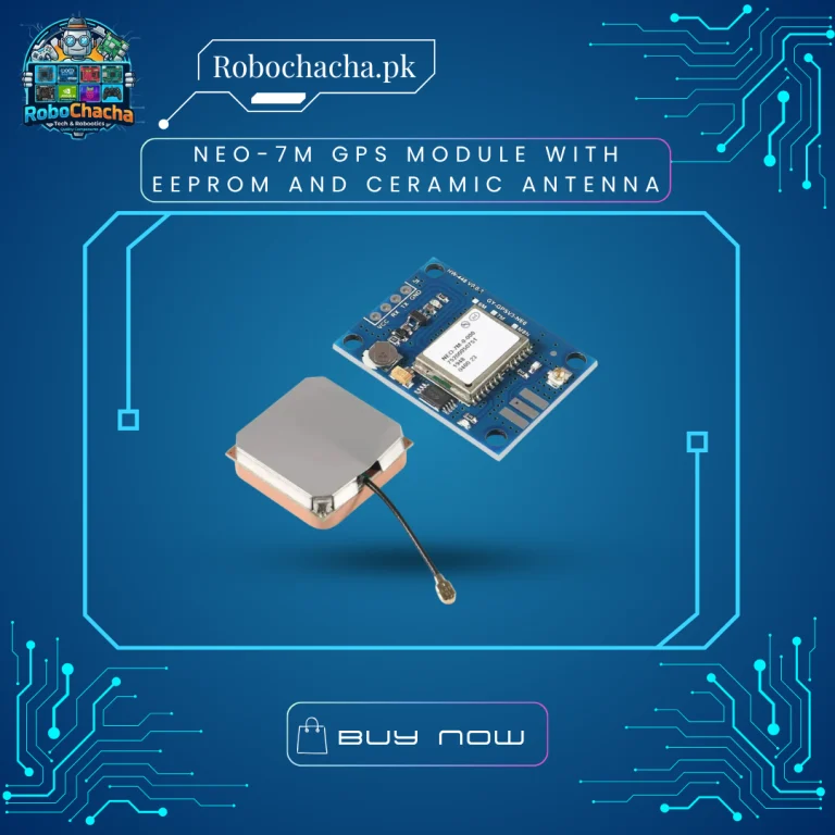NEO-7M u-blox 7 Series GPS Receiver Module Board with External Ceramic Patch Antenna for Arduino and Flight Controller