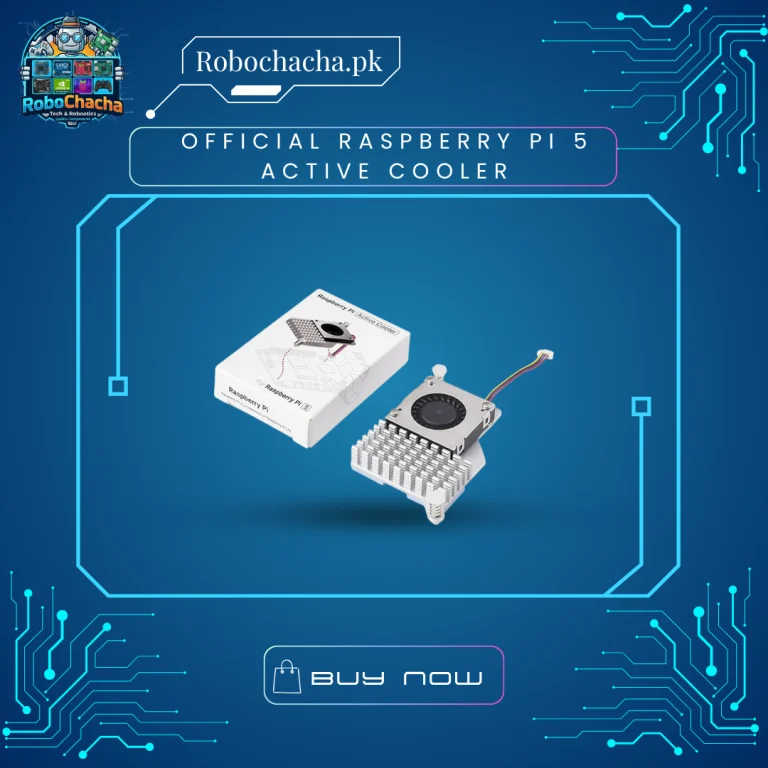 Official Raspberry Pi 5 Active Cooler with Aluminum Heatsink and Temperature-Controlled PWM Blower Fan
