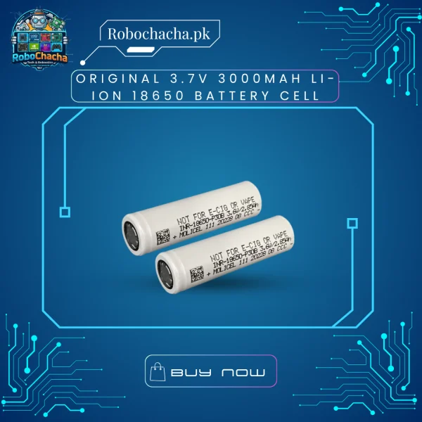 Original 3.7V 3000mAh 18650 Lithium Ion Battery Cell Tested for High Performance and DIY Projects