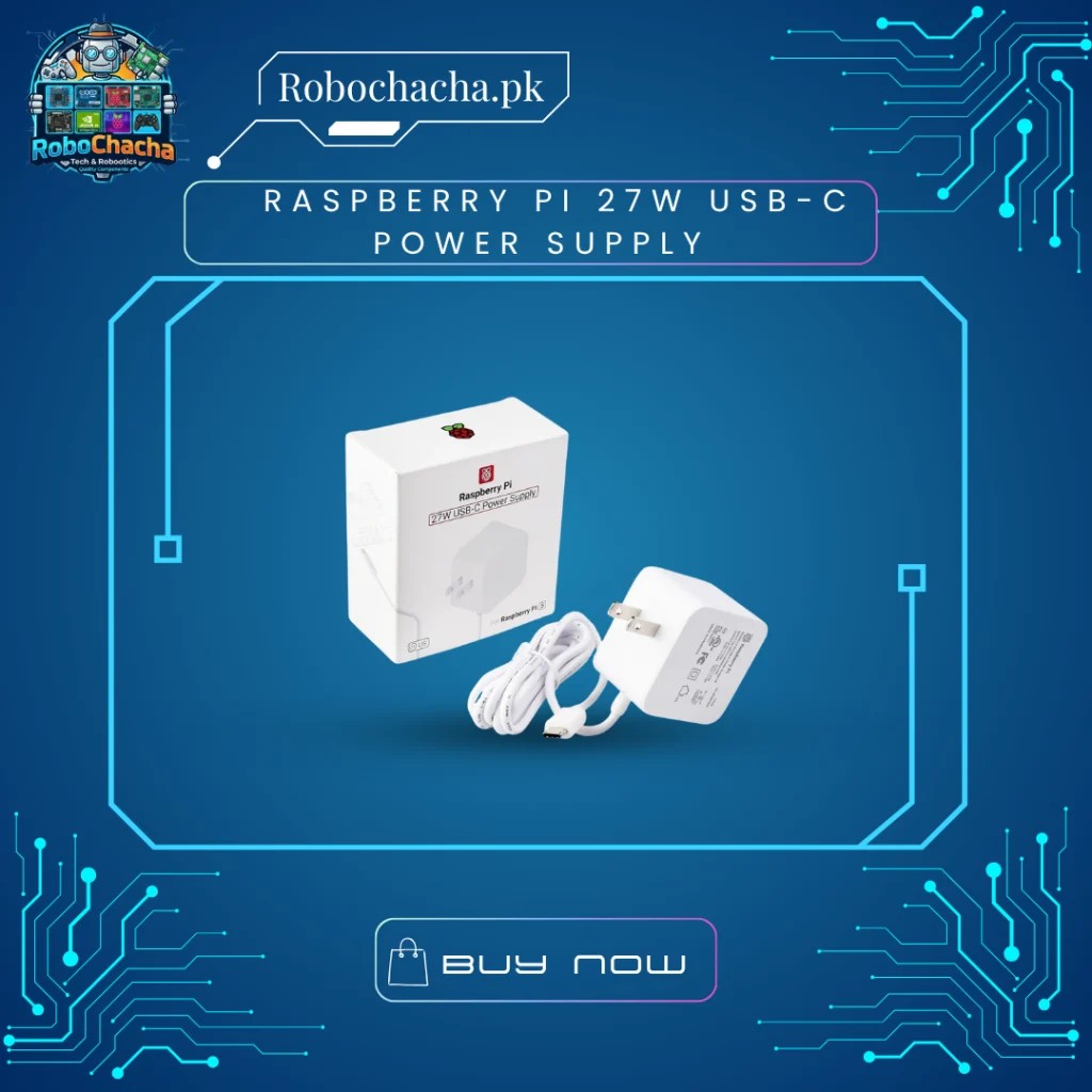 Official Raspberry Pi 27W USB-C Power Supply 5.1V 5A PD Fast Charger Adapter for Raspberry Pi 5