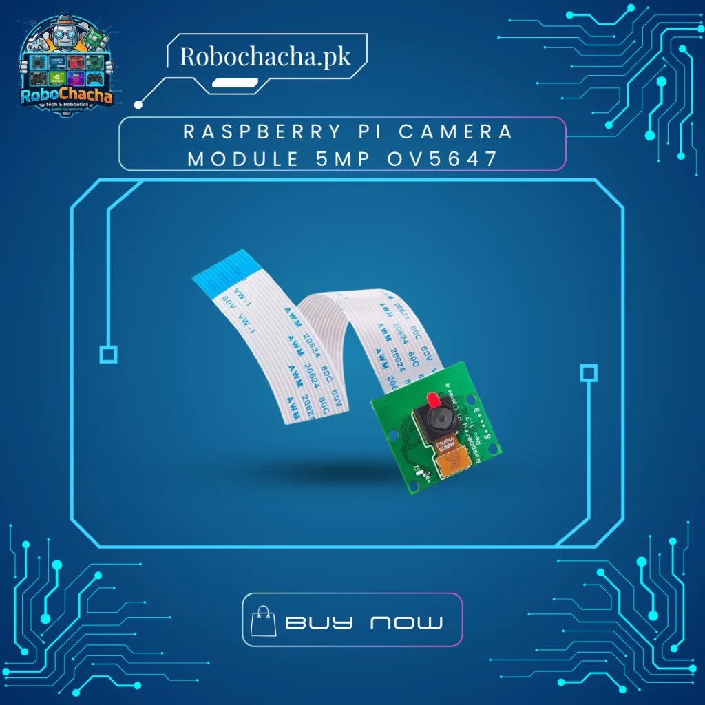 Raspberry Pi 5MP CSI Camera Module with OV5647 Image Sensor and 15cm Ribbon Cable