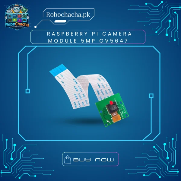 Raspberry Pi 5MP CSI Camera Module with OV5647 Image Sensor and 15cm Ribbon Cable