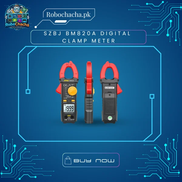 SZBJ BM820A High Precision Digital AC/DC Clamp Meter with 5999 Count Display and True RMS