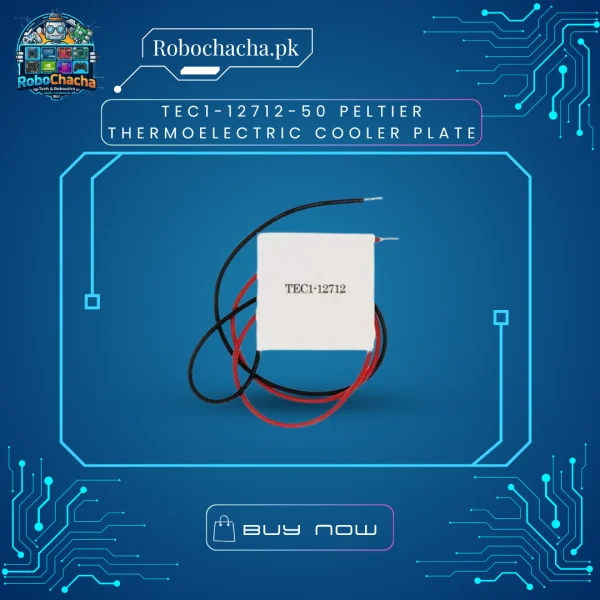 TEC1-12712-50 Large 50x50mm Thermoelectric Peltier Cooler Plate 12V 12A 150W for Heavy Duty Cooling