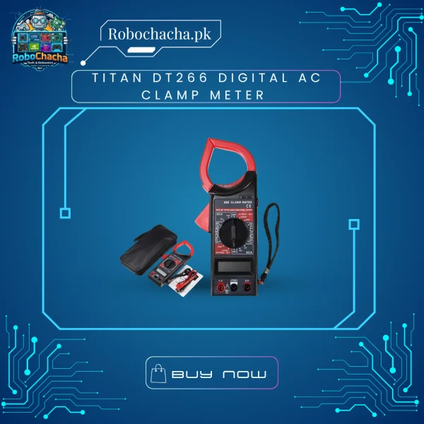TITAN DT266 Digital AC Clamp Meter 1000A for Professional Electrical Maintenance and Testing