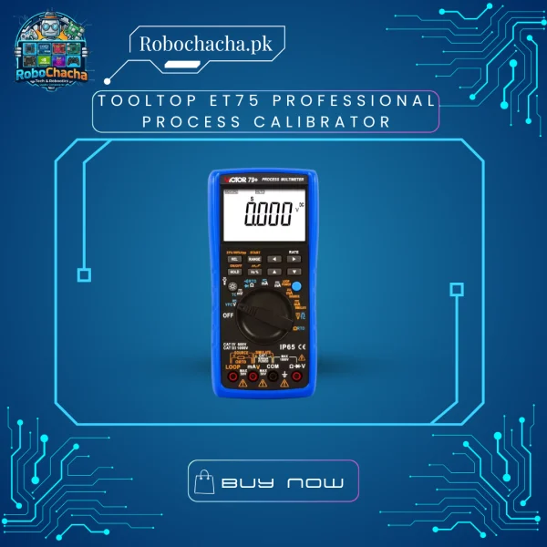 TOOLTOP ET75 High Precision Process Calibrator and Temperature Signal Generator for RTD, Thermocouple, and 4-20mA Testing
