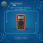 Overview 📝The UNI-T UT33B+ is a high-performance digital multimeter that redefines the standards for introductory meters. It is part of the new generation UT33+ series, featuring an innovative industrial design that can withstand a 2-meter drop. This "B" variant is unique because it includes a Battery Test Function for 1.5V, 9V, and 12V batteries, making it an essential tool for homeowners and hobbyists checking everything from remote control batteries to UPS cells.Key Features ✨Drop-Resistant & Rugged: Comes with a protective soft rubber case that protects the internals from workbench accidents and drops.Battery Health Tester: Unlike other meters, this tests batteries under a small load to tell you if they are actually "Good" or "Bad."Bright LCD Backlight: Includes a clear, backlit display for working in dark DB boxes or under car dashboards.Safety Certified: Rated for CAT II 600V, providing much better protection against surges than generic no-name meters.Precision Probes: Comes with high-quality, flexible test leads that won't snap or stiffen in cold weather.Technical Specifications ⚙️FeatureRange / SpecificationDC Voltage200mV / 2V / 20V / 200V / 600VAC Voltage200V / 600VDC Current200$\mu A$ / 200$mA$ / 10AResistance200$\Omega$ to 20$M\Omega$Battery Test1.5V / 9V / 12V (Load test)Display Count2000 CountsPower Source2x 1.5V AAA Batteries (Included)Safety RatingCAT II 600VWhy the UT33B+ is a "Must-Have": 🤔The "Quality" Feel: The moment you hold a UNI-T, you can feel the difference in plastic quality and dial smoothness compared to "Yellow" budget meters.Auto-Power Off: Saves your battery if you accidentally leave it on overnight.Clear Continuity: Features a fast-response buzzer for tracing circuit paths.