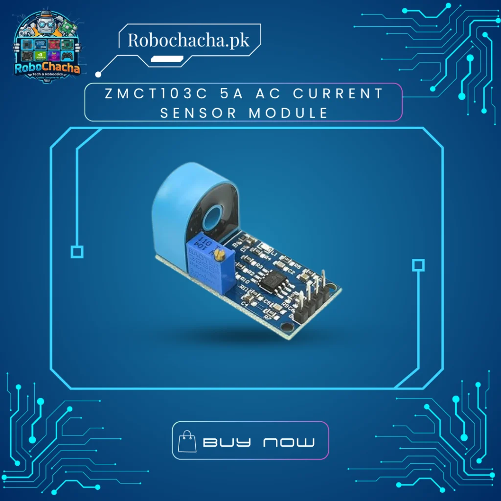 ZMCT103C 5A Range Single Phase AC Current Sensor Module with Active Output and Onboard Op-Amp