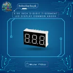 0.56 Inch 3-Digit 7-Segment Common Anode Red LED Display Raw Multiplexed Module
