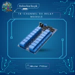 16-Channel 5V Relay Module with Optocoupler Isolation and LM2576 Power Regulator for Industrial Automation