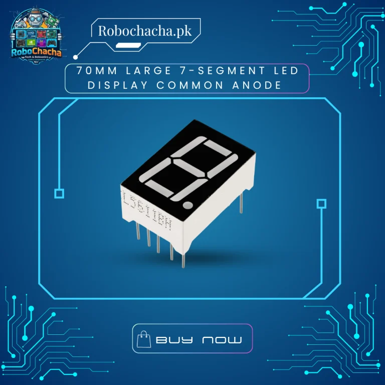 70mm 2.8 Inch Large Single Digit 7-Segment Red LED Display Module Common Anode for Industrial Counters and Digital Clocks