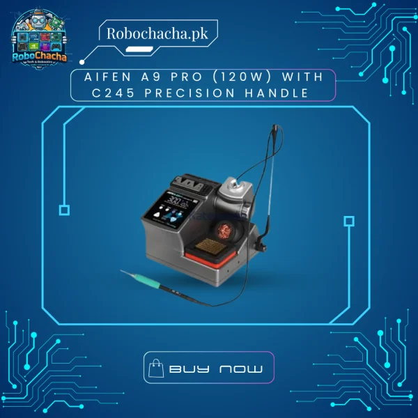 Aifen A9 Pro 120W Smart Soldering Station Base Kit with C245 Handle Featuring Integrated Wand Control Buttons