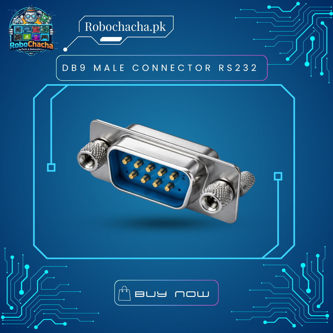 DB9 Male Connector RS232 DB9 Male RS232 9-Pin D-Sub Solder Type Serial Port Connector Plug for Industrial Systems