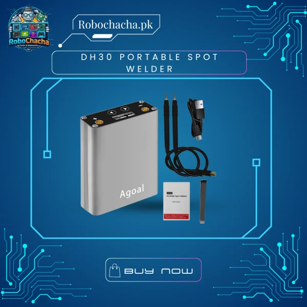 DH30 Portable Mini Spot Welder with 30 Gears Adjustable Power and 0.91 Inch OLED Screen for 18650 Battery Welding