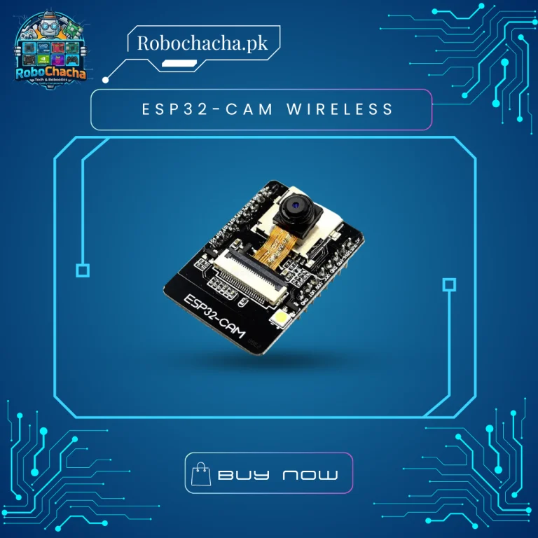 ESP32-CAM Wireless Wi-Fi Board Bundle with OV2640 2MP Camera Sensor and CH340G Micro-USB MB Programming Baseboard