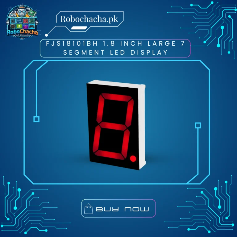 FJS18101BH 1.8 Inch Large Single Digit Red 7 Segment LED Display Module Common Anode 38mm x 56mm