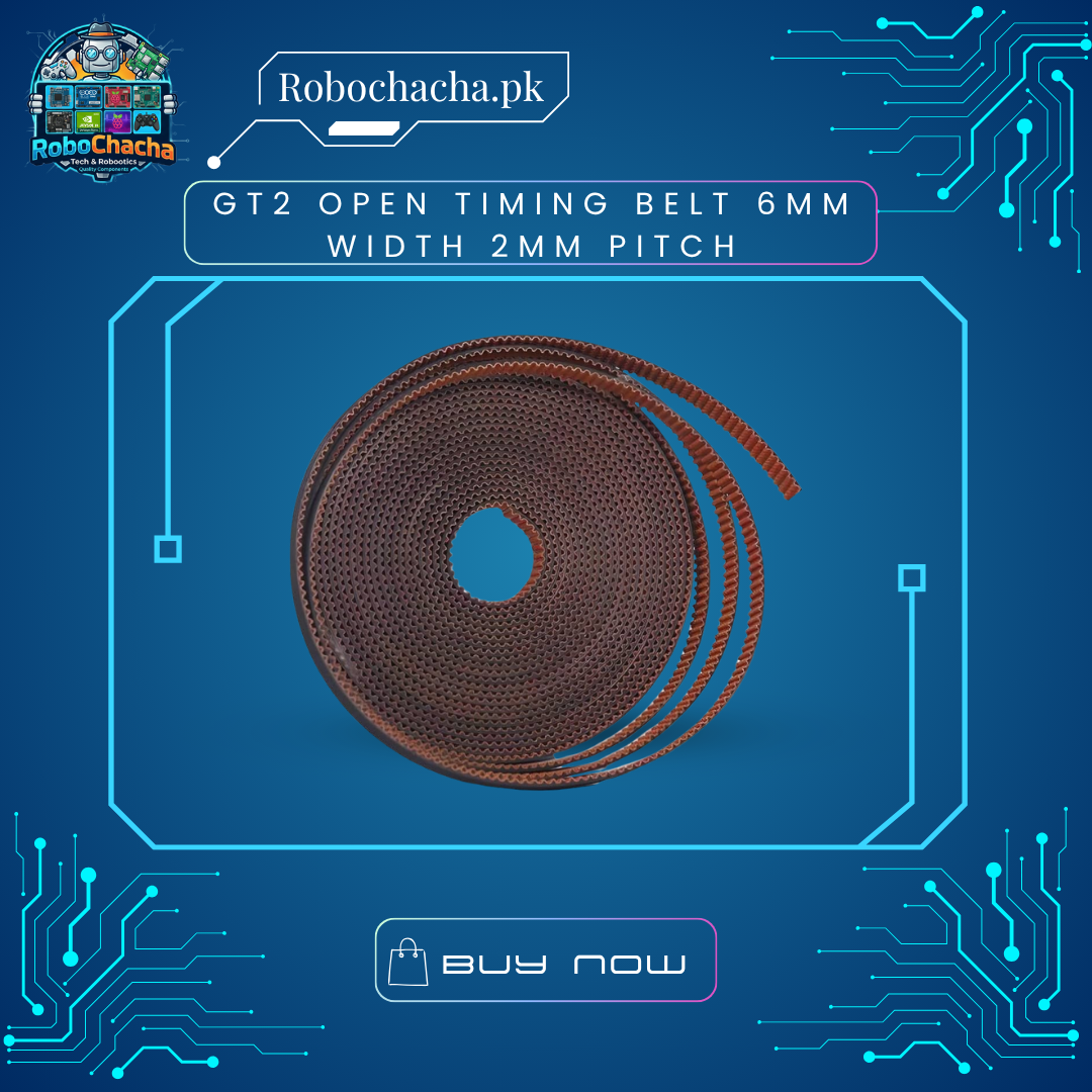 GT2 Open Timing Belt 6mm Width 2mm Pitch 1-Meter GT2 Open-Ended Timing Belt with 6mm Width and 2mm Pitch for 3D Printer and CNC Motion Gantries