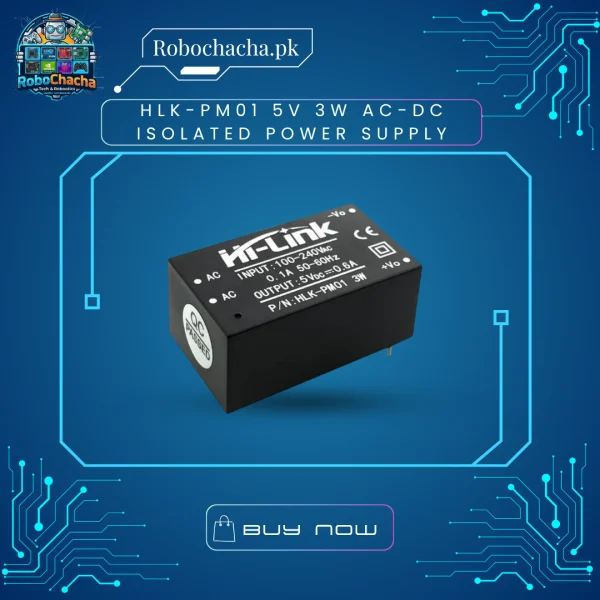 HLK-PM01 5V 3W AC-DC Isolated Step-Down Power Supply Module for IoT and Microcontrollers