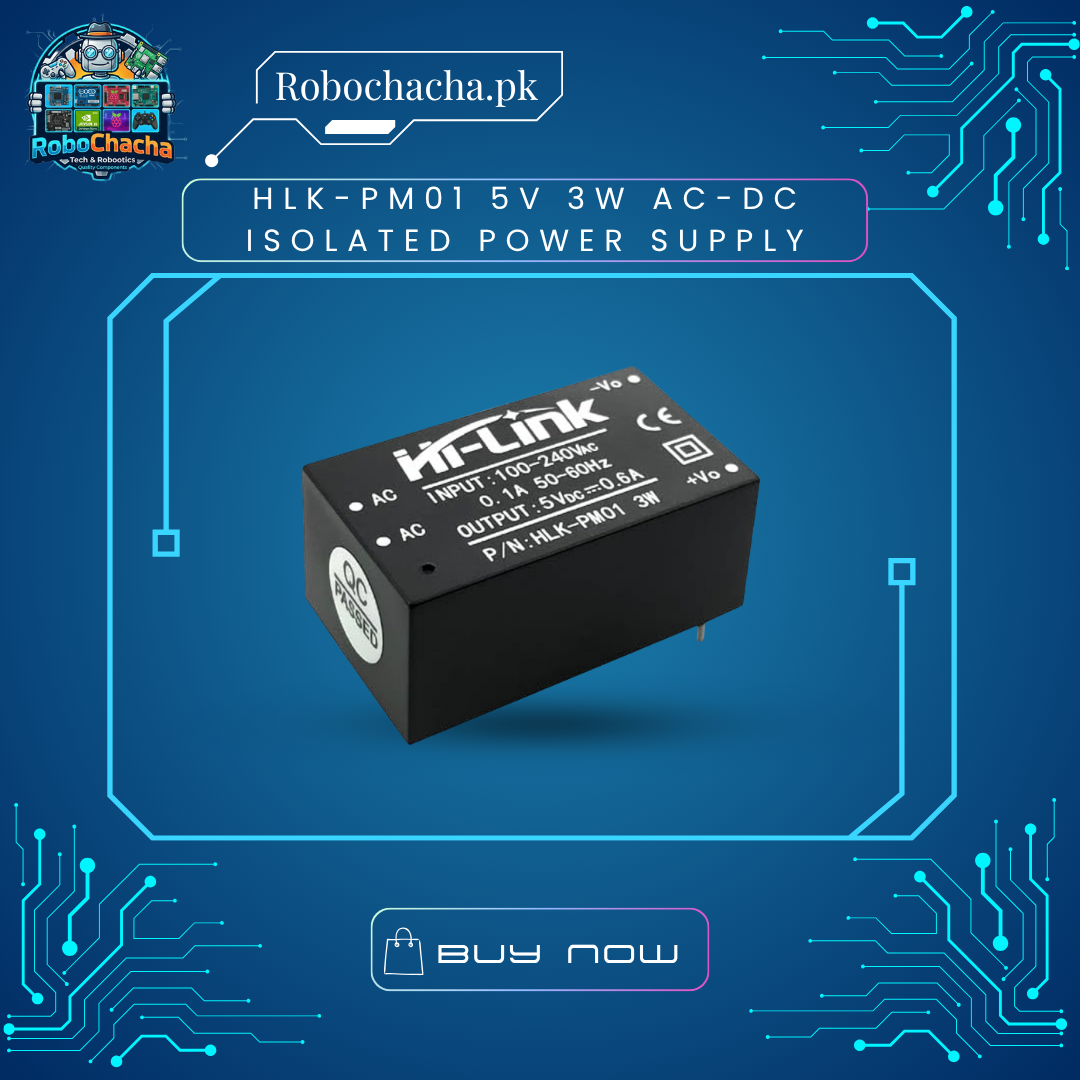 HLK-PM01 5V 3W AC-DC Isolated Power Supply HLK-PM01 5V 3W AC-DC Isolated Step-Down Power Supply Module for IoT and Microcontrollers