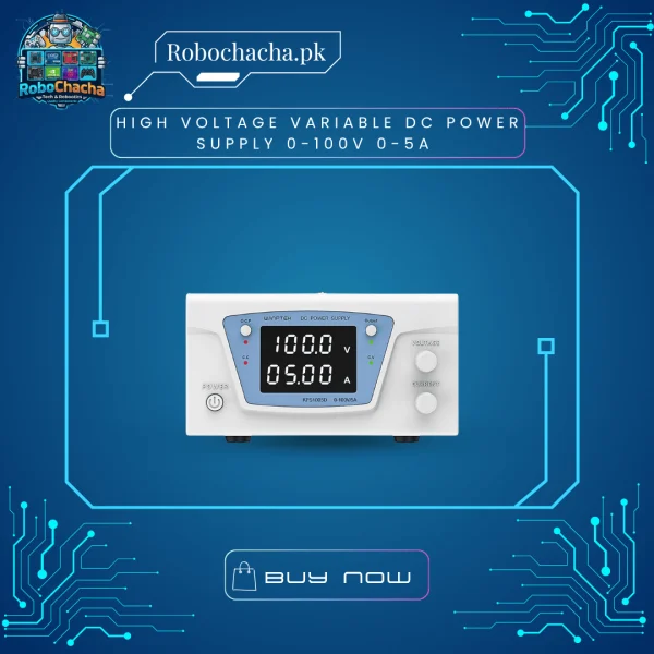 High Voltage 100V 5A Variable Switching DC Bench Power Supply 500W Adjustable Lab Power Unit with Dual 4-Digit LED Display