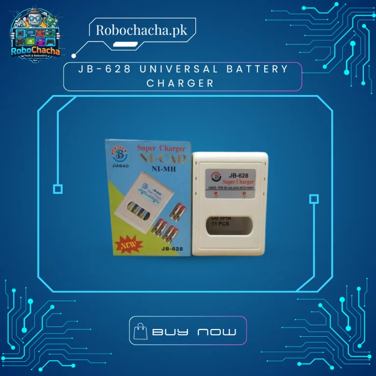 JB-628 Universal Battery Charger for AA, AAA, and 9V Ni-MH Rechargeable Batteries