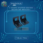 NEMA 17 Stepper Motor L-Shape Mounting Bracket Steel Plate for 3D Printer and CNC Machines