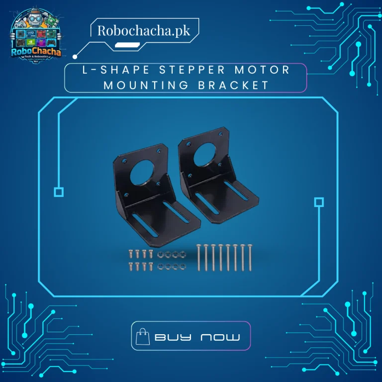 NEMA 17 Stepper Motor L-Shape Mounting Bracket Steel Plate for 3D Printer and CNC Machines