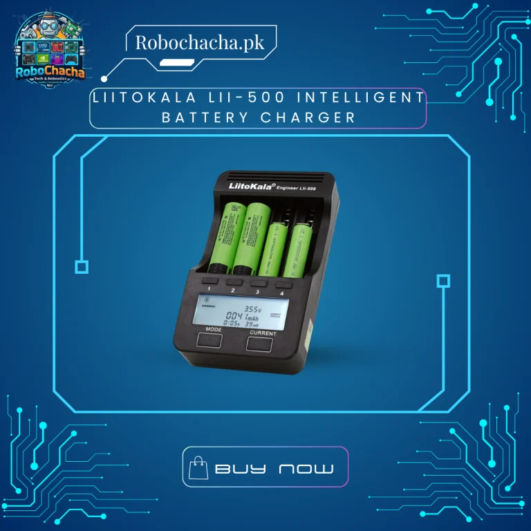 LiitoKala Lii-500 Intelligent Battery Charger and Capacity Tester with LCD Display for 18650 and 26650 Batteries