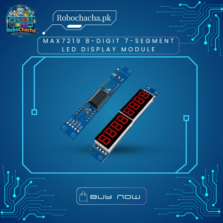 Fully Assembled MAX7219 8-Digit 7-Segment Red LED Display Module for Arduino and Electronics Projects