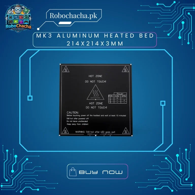 MK3 214x214x3mm Dual Power 12V 24V Aluminum PCB Heated Bed Plate for FDM 3D Printers