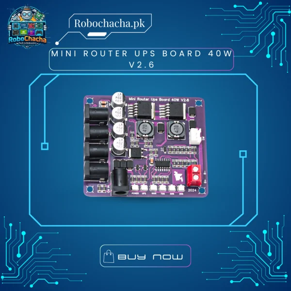Mini Router UPS Board 40W V2.6 Multi-Output 5V 9V 12V DC Backup Module for WiFi Router and ONU