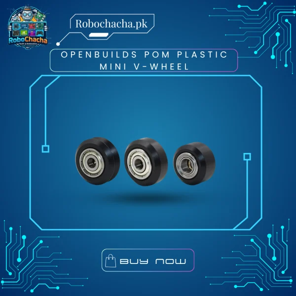 OpenBuilds Machined POM Plastic Mini V-Wheel Delrin Roller for V-Slot Aluminum Extrusions