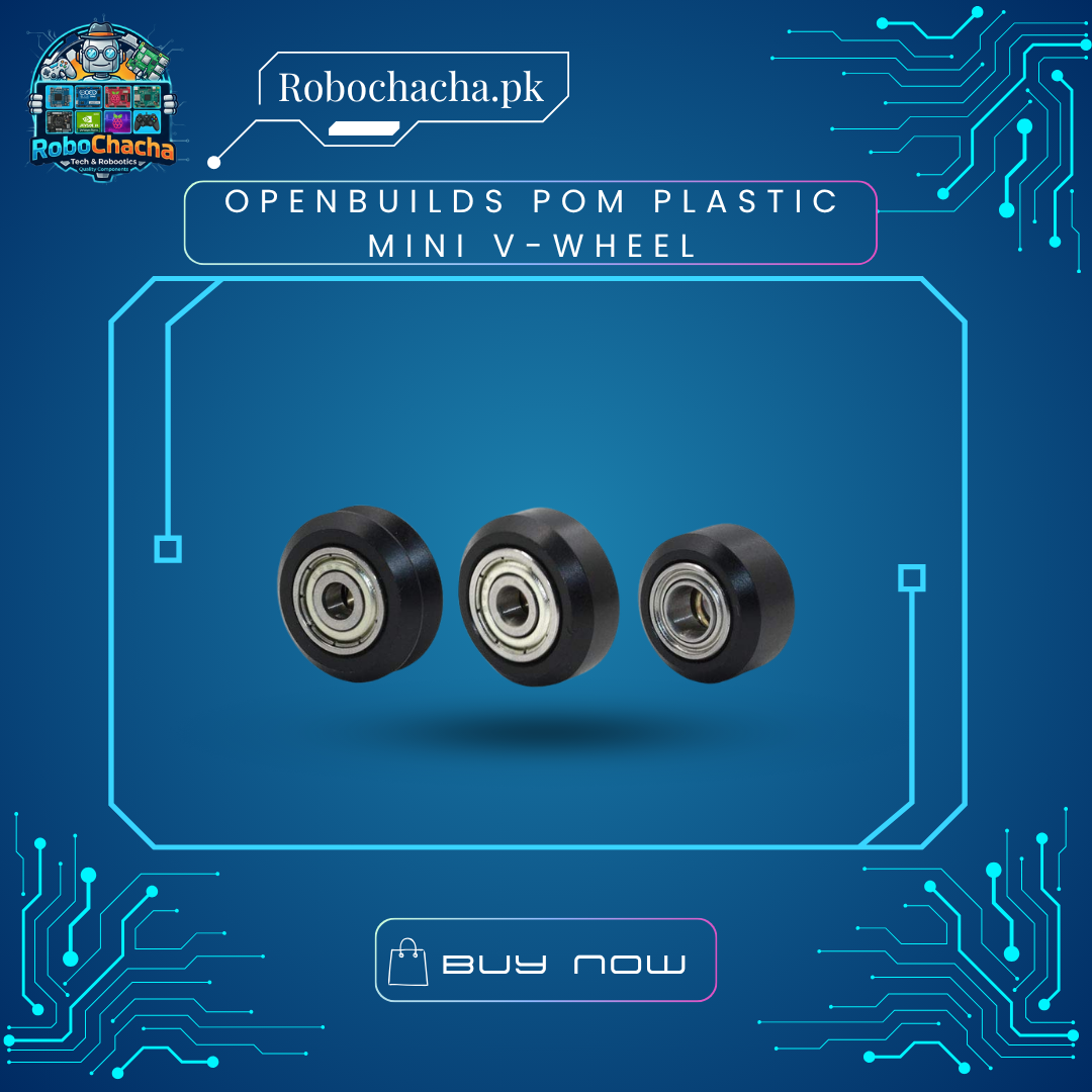 OpenBuilds POM Plastic Mini V-Wheel OpenBuilds Machined POM Plastic Mini V-Wheel Delrin Roller for V-Slot Aluminum Extrusions