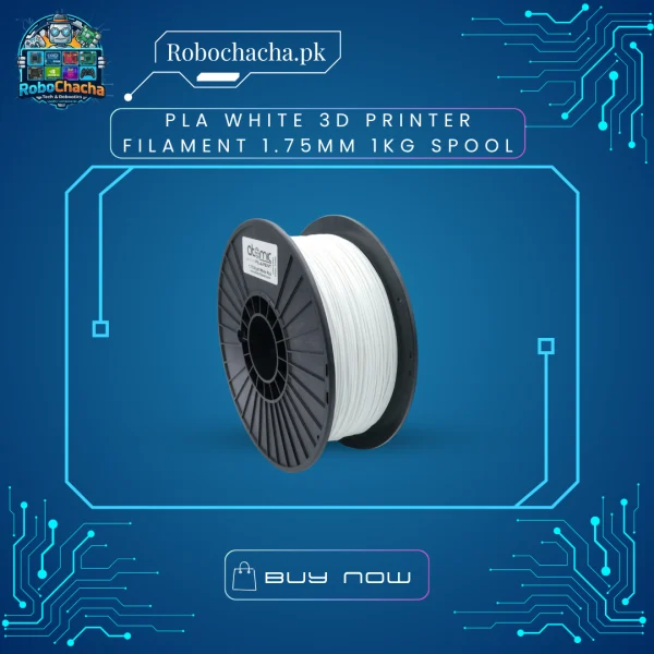 Premium White 1.75mm PLA 3D Printer Filament 1kg Spool for FDM Printers