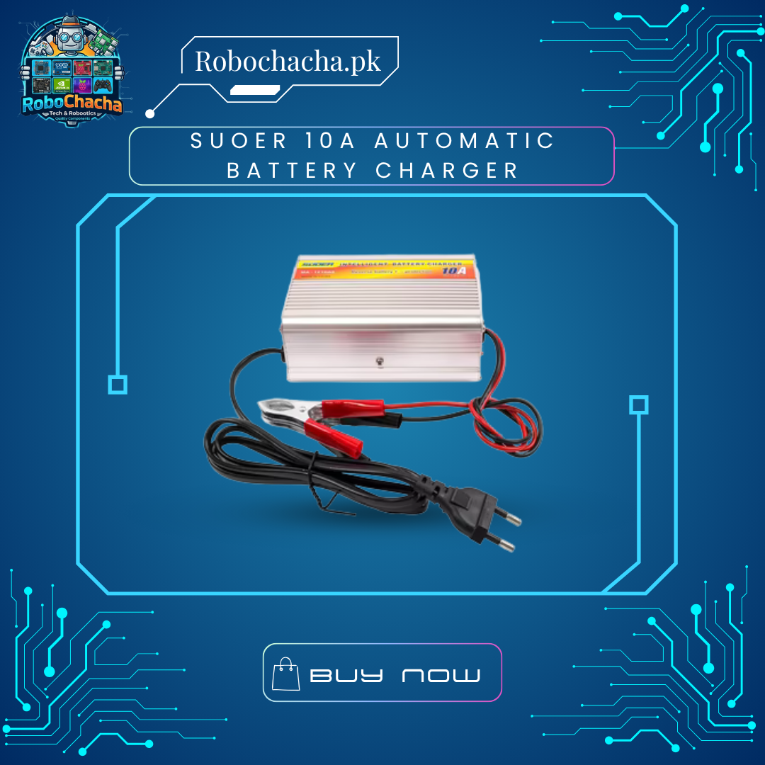 Suoer 10A Automatic Battery Charger Suoer 10A Automatic 6V/12V Digital Battery Charger for UPS and Automotive Use